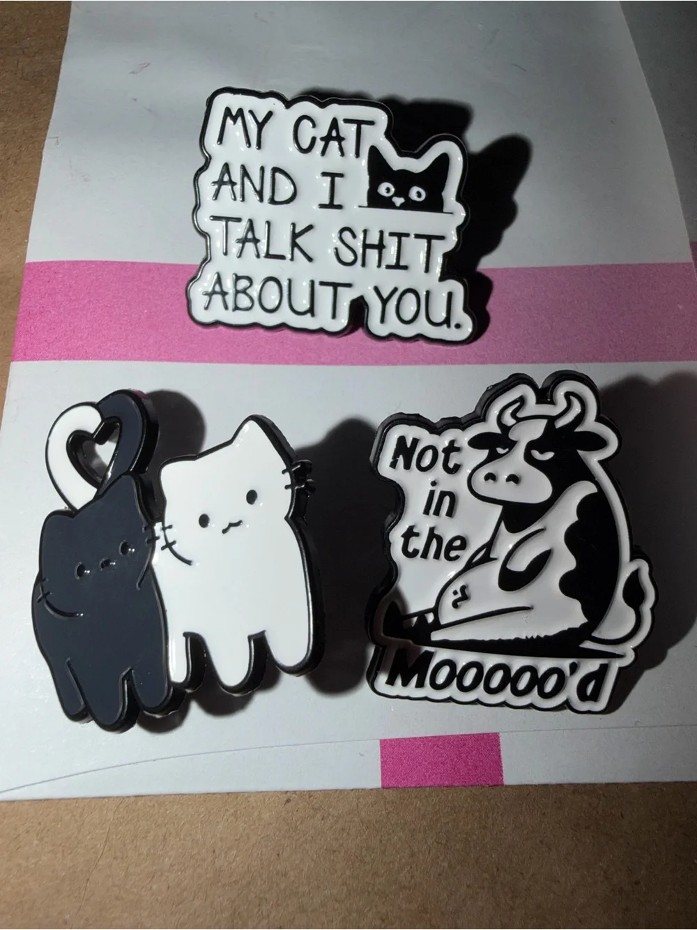 Funny pins - 3ct